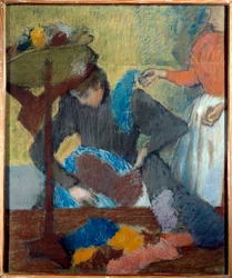 Bei der Modistin, Pastell von Edgar Degas (1834-1917) 1898