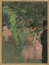 Tänzer hinter der Bühne, 1876-1883