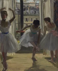 Tänzerinnen in einem Übungssaal Drei Tänzerinnen, 1873