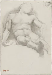 Étude - Homme Nu Couché