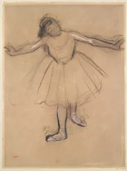 Frontansicht einer Tänzerin, ca. 1877