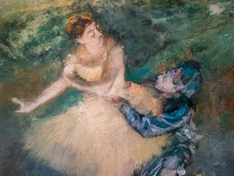 Harlekin und Colombine (Detail)