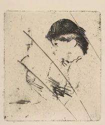 Kopf und Schultern einer jungen Frau im Profil I, ca. 1879