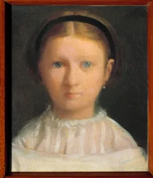 Porträt von Giovanna Bellelli (geb. 1848), genannt Nini, Cousine des späteren Künstlers Marquise Ferdinando Lignola