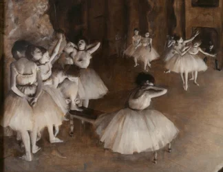 Ballettprobe auf der Bühne