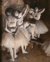 Ballettprobe auf der Bühne