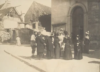 Straßenszene, La Queue-en-Brie, Val-de-Marne, ca. 1896.