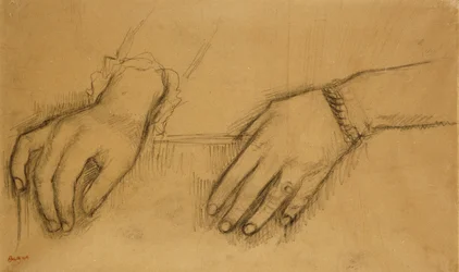 Studie von Händen für ein Porträt von Helene Rouart, ca. 1886