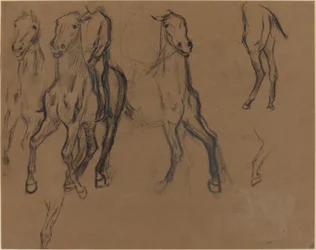 Studie von Pferden, ca. 1886