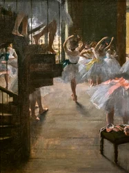 Die Tanzklasse (Detail). 1873. Öl auf Leinwand.