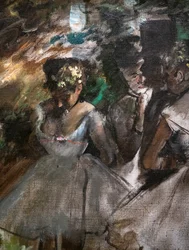 Drei Tänzerinnen hinter den Kulissen (Detail)