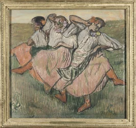 Drei Tänzerinnen in ukrainischer Tracht
