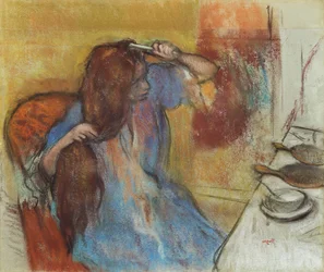 Frau bei ihrer Toilette, ca. 1889