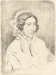 Frau mit gerüschter Haube Dame âgée, 1859-1860