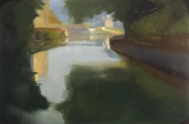 Sonnenuntergang: der Glamorgan-Kanal