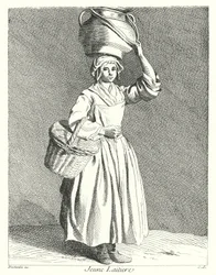 Junge Milchmagd (Gravur)