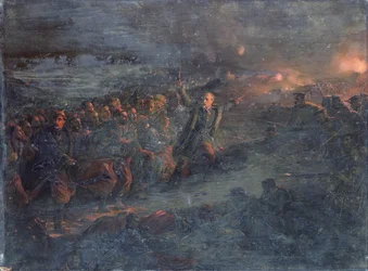 Angriff auf das Selinghinsk-Reduit durch General Monet, 24. Februar