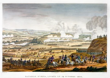 Die Schlacht von Jena, Deutschland, 14. Oktober 1806
