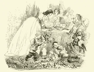 Szenen des Pariser Lebens: Neujahrstag der Kinder (Gravur)