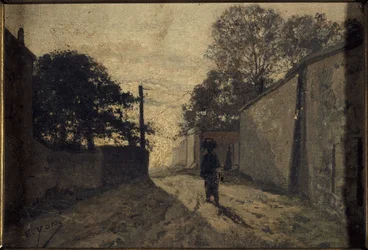 Rue Saint-Vincent in Montmartre, ca. 1865