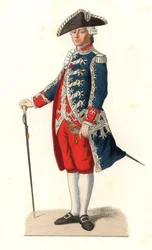 Charles Gravier, Graf von Vergennes (1719-1787), in Uniform als Hauptmann der Wache der Königstür, Frankreich
