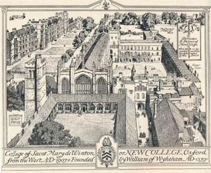 New College, Oxford, um 1905
