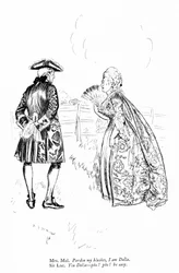 Illustration für Sheridans The Rivals