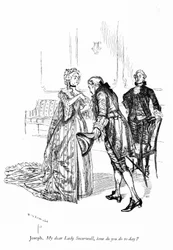 Illustration für Sheridans Die Schule des Skandals (Stich)