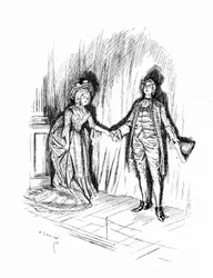 Illustration für Sheridans Die Schule der Skandale (Gravur)