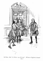 Illustration für Sheridans Die Schule der Skandale (Gravur)