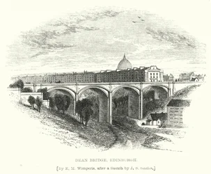 Dean Bridge, Edinburgh (Gravur)