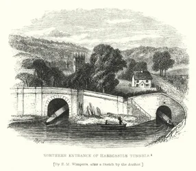Nördlicher Eingang der Harecastle-Tunnel (Stich)