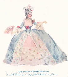 Dame am Hofe von Ludwig XV., 19. Jahrhundert