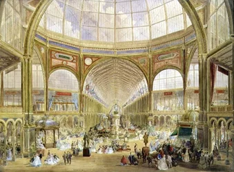 Innenansicht der Internationalen Ausstellung von 1862