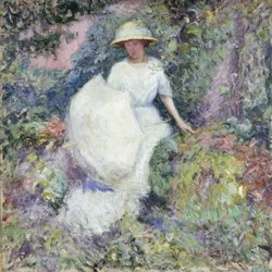 Mädchen mit Sonnenschirm