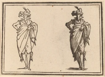 Herr von vorne gesehen mit Hand an der Hüfte