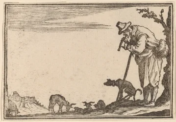 Hirte spielt Flöte