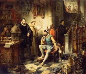 Die Entdeckung des Teleskops, 1855