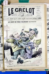 Cover von „Le Grelot“, Nummer 1170, satirisch in Farben
