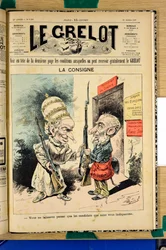 Cover von „Le Grelot“, Nummer 1386, satirisch in Farben