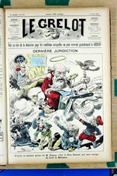 Cover von „Le Grelot“, Nummer 1452, satirisch in Farben