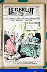 Cover von „Le Grelot“, Nummer 1478, satirisch in Farben