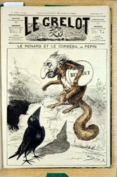 Titelblatt von „Der Grelot“, Nummer 348, Satirisch in Farben