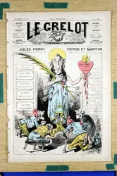 Titelblatt von „The Grelot“, Nummer 732, Satirisch in Farben