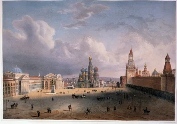 Blick auf den Roten Platz in Moskau
