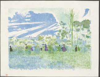 Über die Felder, Platte drei aus Landschaften und Innenräume