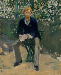 George Moore im Garten des Künstlers