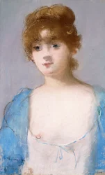 Mädchen im Morgenmantel, 1882