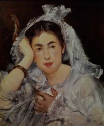 Marguerite de Conflans mit Kapuze