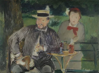 Porträt von Ernest Hoschedé und seiner Tochter Marthe